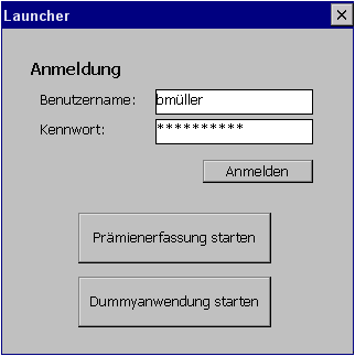 Login auf dem Pocket-PC