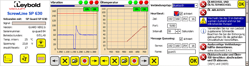 Menü des SP-Guard