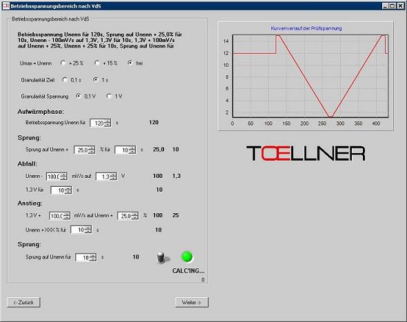 Toellner Spannungsbereich