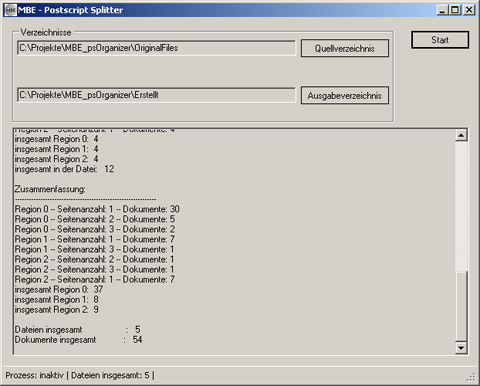 Postscript Splitter Postscript Splitter